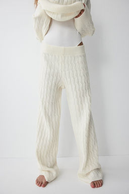 Pantalon en punto trenzado - H&m фото 2