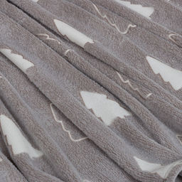 Плед светящийся в темноте «Этель. Елочки», 180×200 см, корал-флис