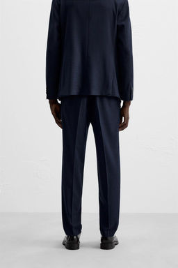 TEXTURED SUIT TROUSERS - Zara фото 3