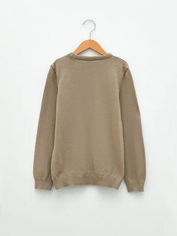 Bisiklet Yaka Basic Uzun Kollu Erkek ?ocuk Triko Kazak - Waikiki фото 2