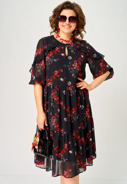 Платье EVA GRANT 7281А цветочный принт