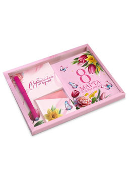 Подарочный набор 8 марта!, ежедневник А6, блок с липким слоем, ручка - Artfox фото 8