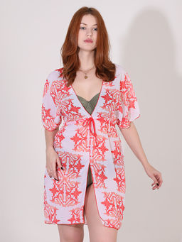 Туника пляжная с поясом