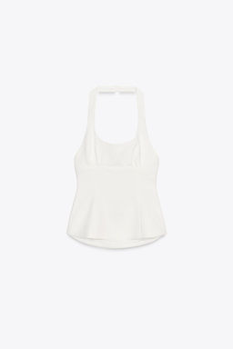 HALTER TOP WITH BOWS - Zara фото 5