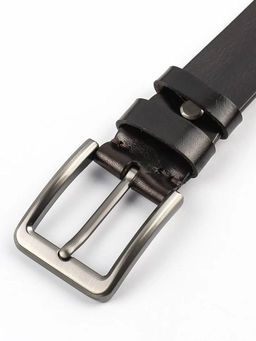 Мужской кожаный ремень Dierhoff ДРК 3056/1-40 Коричневый - Sergio valentini фото 3