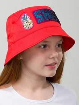 PELICAN, панама для девочек, Красный  фото 3