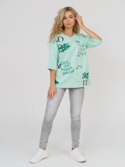 877 Футболка"Ментол"