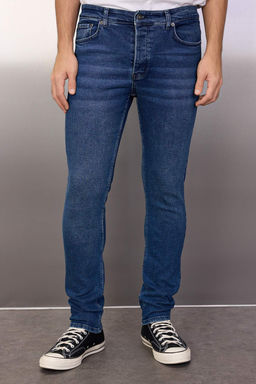 TRENDYOL MAN Siyah Skinny Fit Esnek Kumas Dar Kesim Jeans TMNAW23JE00047 - Trendyolmilla фото 58