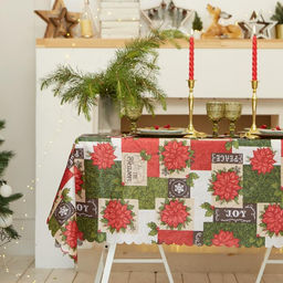 Скатерть Доляна Love 110145 см, 100% п/э