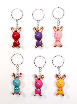 Брелок "Зайчик", золото, mix