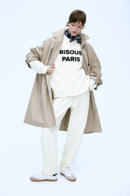 Sudadera con motivo de texto