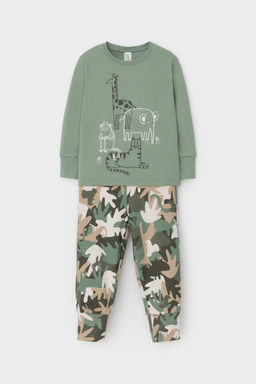 К 1541/24/милитари,тропический камуфляж пижама дет