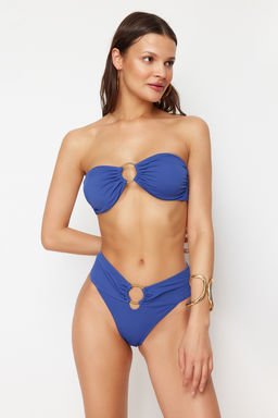 TRENDYOLMILLA Kiremit Aksesuarl? Yuksek Bel High Leg Regular Bikini Alt? TBESS22BA00001 фото 3
