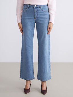 Wideleg Kad?n Jean Pantolon