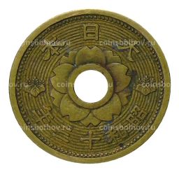 Монета 10 сен 1938 года Япония