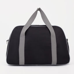 Сумка спортивная на молнии, наружный карман, цвет серый/чёрный - Simaland фото 3