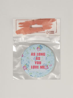 Зеркало складное «Надписи», d=7.5 см, рисунок МИКС