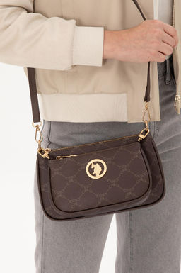 Женская коричневая сумка через плечо - U.s. polo assn фото 2