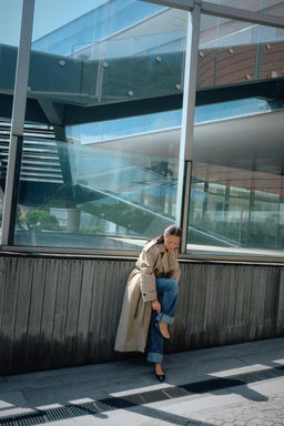 ZW COLLECTION WATER-REPELLENT OVERSIZE TRENCH COAT