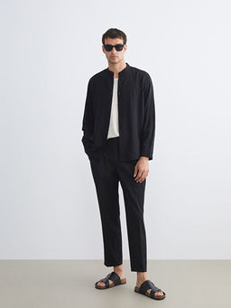 Regular Fit Hakim Yaka Uzun Kollu Erkek G?mlek