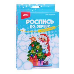 Роспись по дереву. Новогодний сувенир Дед Мороз