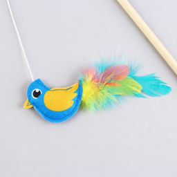 Дразнилка из фетра Птичка, 6,6х5,6 см - Пушистое счастье фото 3
