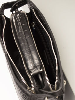 LACCOMA портфель 4001-8-черный натуральная кожа  фото 4