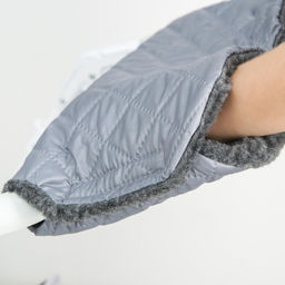 Муфта на ручку коляски, стеганная, цвет серый - Simaland фото 4