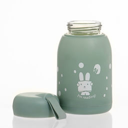 Бутылка для воды детская «Маленький кролик», 350 мл, стеклянная