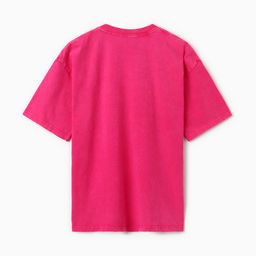 Футболка из вареного хлопка женская MIST Streetwear, розовая, размер L