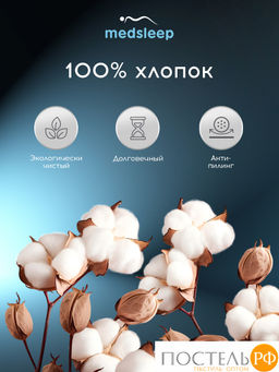 MEDSLEEP ЛИНДАУ св сер К-т Наволочек 50х70-2, 2 пр., хл.