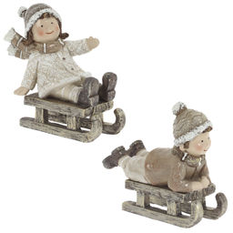 Фигурка декоративная "Ребенок", L12 W4 H10 см, 2в.