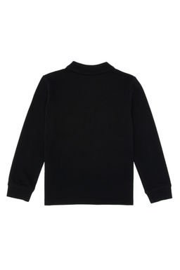 Erkek _ocuk Siyah Basic Polo Yaka Sweatshirt Sepette S_rpriz _ndirim - U.s. polo assn фото 2