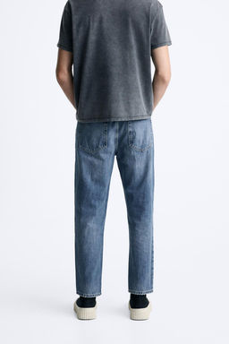 SLIM FIT CROPPED JEANS - Zara фото 3