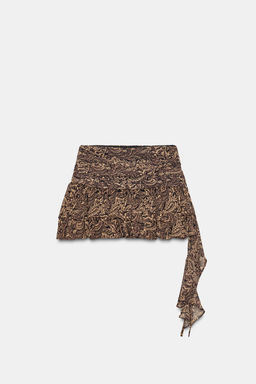 PLEATED RUFFLE SKORT - Zara фото 6