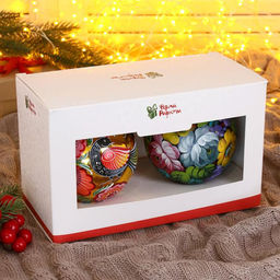 Набор из 2-х ёлочных шаров d=10 см Вдохновение - Simaland фото 6