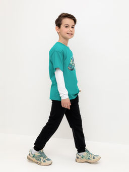 КР 400583-1/черный брюки для мал