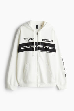 Chaqueta sudadera oversize con motivo estampado - H&m фото 5