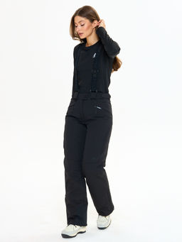 Женские мембранные сноубордические / горнолыжные брюки Azimuth Снежное Созвездие 124/9415_10 Черный  фото 4