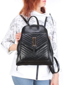 T3539 BLACK Сумка-рюкзак (искусственная кожа) - Фабричный китай фото 2
