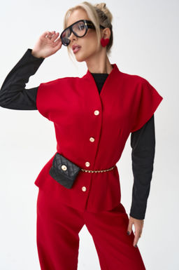 Жилет Джолин (красный) - Эльза фото 14