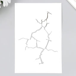 Трафарет для творчества пластиковый «Трещина» 24×16 см