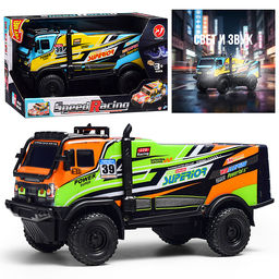 Машина "Бронетраспортер" 1:18, свет, звук, в коробке