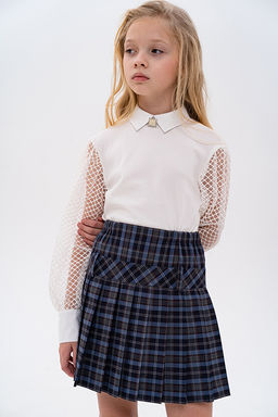 Синяя школьная юбка Инфанта, модель 0301