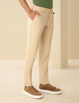 Bej Arm_rl_ Slim Fit Chino Pantolon