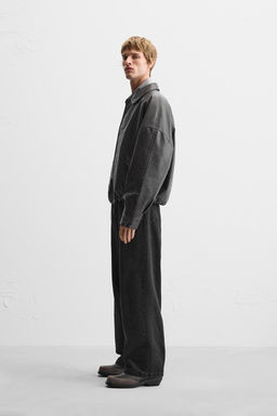 LEATHER EFFECT JACKET - Zara фото 4