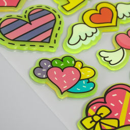 Интерьерные наклейки на стекло, окно «Любовь окрыляет», силикон, фосфорные, 20×16 см