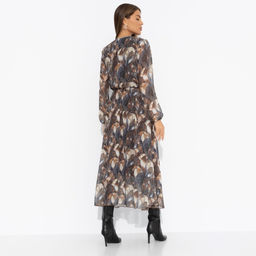 Платье нарядное на подкладе, Летящие мгновения (brown) - Charutti фото 5