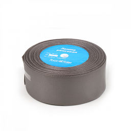 Лента репсовая 38мм цв. 012 серый Magic4Hobby 22,8м (1м) картон/пенопласт