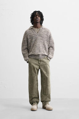 WASHED CARPENTER TROUSERS - Zara фото 28